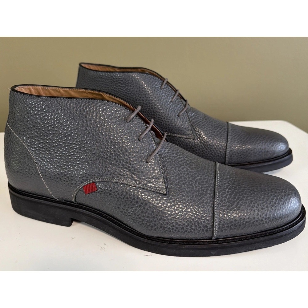 MARC JOSEPH NEW YORK Lenox Hill BOOTS MENS NEW SIZE 13 Gray Pebble Leather Chuka